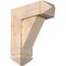 Ekena Millwork Traditional Arts and Crafts Smooth Bracket w/ Offset Brace, Douglas Fir, 7 1/2"W x 20"D x 24"H BKT0806X20X24TRA03SDF - alternate 1